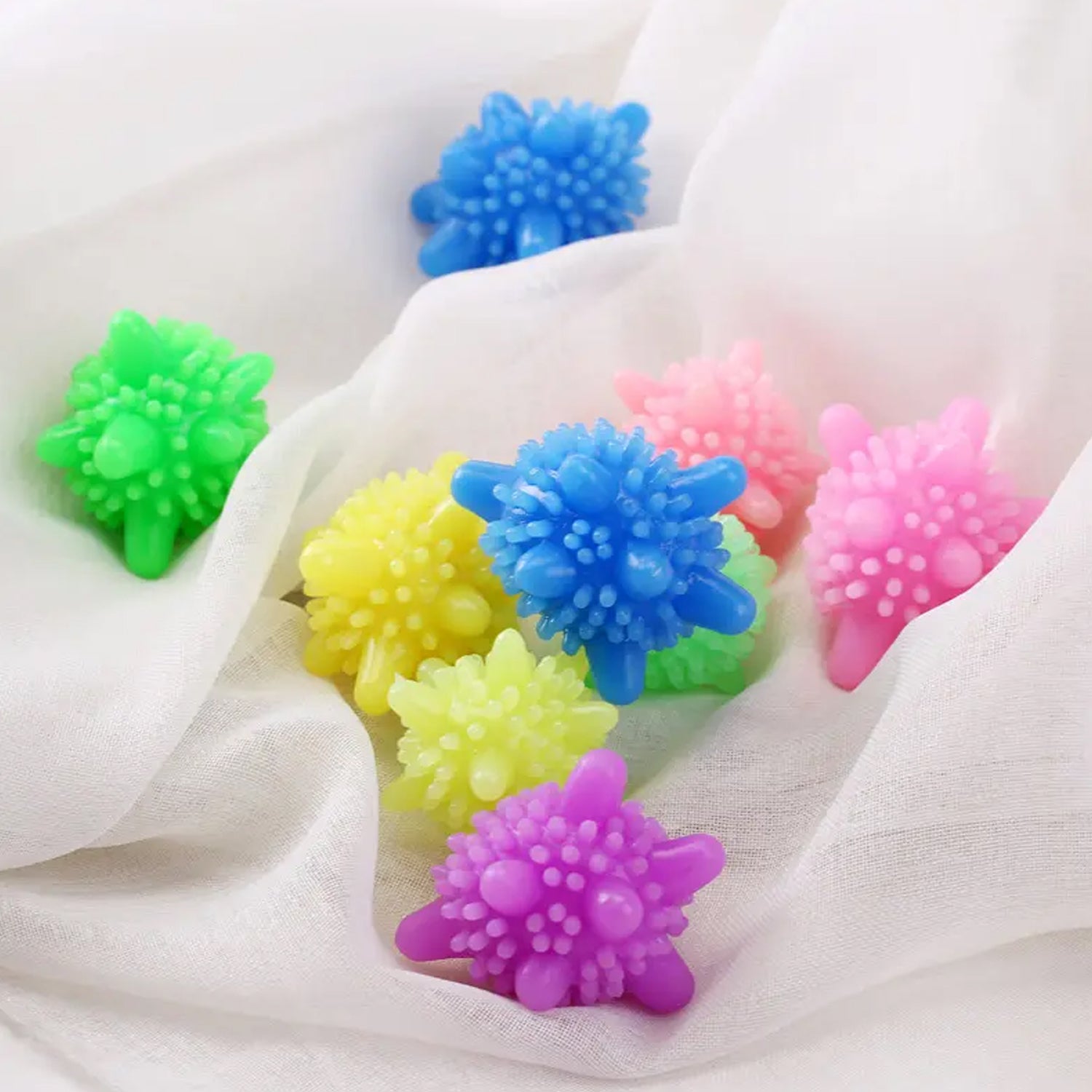 8737 Soft Star Washing Machine, Laundry Dryer Balls Laundry Ball for Household Cleaning Washing Machine Clothes Softener (10 Pcs / Multi Color) 8737 Soft Star Washing Machine, Laundry Dryer Balls Laundry Ball for Household Cleaning Washing Machine Clothes Softener (10 Pcs / Multi Color)